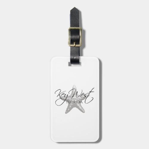 Coastal Key West Starfish Luggage Tag