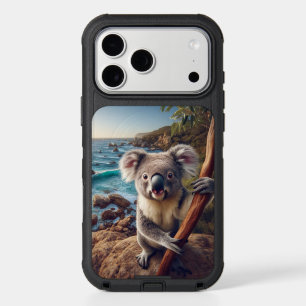 Coastal Koala – Wildlife Illustration iPhone 17 Pro Max Case