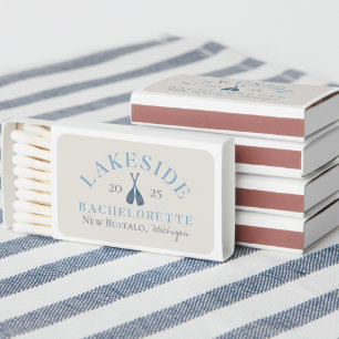Coastal Lake Bachelorette Matchboxes