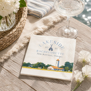 Coastal Lake Bachelorette Napkins