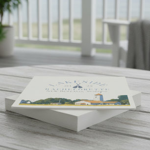 Coastal Lake Bachelorette Napkins