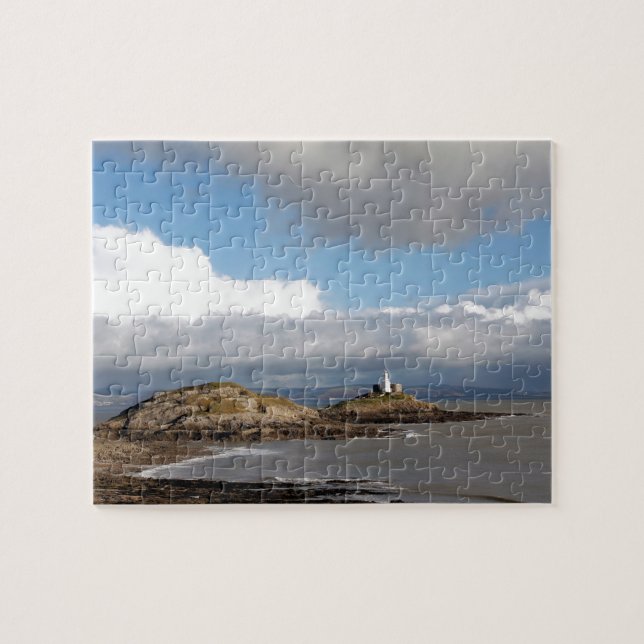 Coastal landscape and lighthouse jigsaw puzzle (Horizontal)