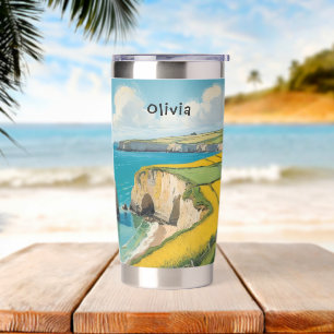 Coastal Landscape Ocean Beach Personalized Insulated Tumbler