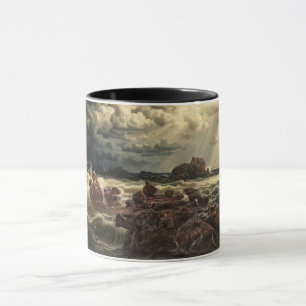 Coastal Landscape with Ships on the Horizon Mug