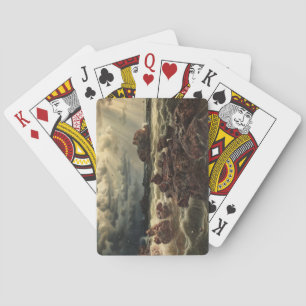 Coastal Landscape with Ships on the Horizon Poker Cards