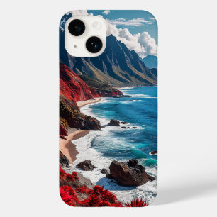 Coastal Landscape with Vibrant Red Cliffs Case-Mate iPhone 14 Case