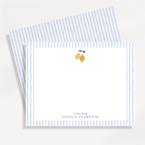 Coastal Lemon Note Card