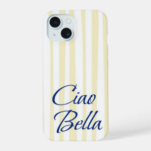 Coastal Lemonade Candy Stripes iPhone 15 Case