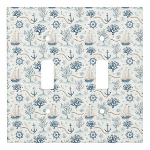 Coastal Life Oceans Blue Light Switch Cover