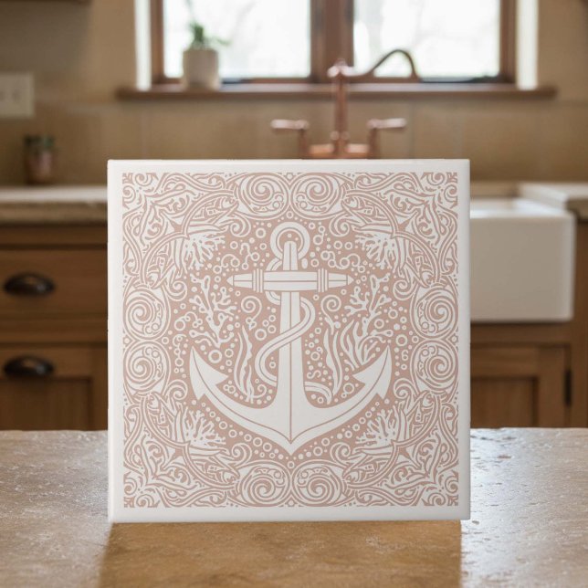 Coastal Life Series Anchor Coral D1208 Ceramic Tile (Creator Uploaded)