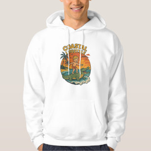 Coastal Lifestyle Gator Surfing - Retro Surf Beach Hoodie