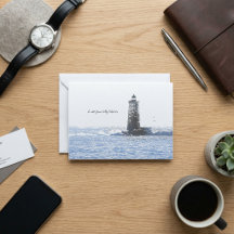 Coastal Lighthouse & Atlantic Ocean Nautical Theme