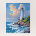 Coastal Lighthouse | Blue Ocean Waves Sea Jigsaw Puzzle<br><div class="desc">Coastal Lighthouse | Blue Ocean Waves Sea Jigsaw Puzzle</div>