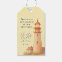 Coastal Lighthouse Favor Tag
