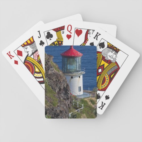Coastal lighthouse Hawaii Playing Cards