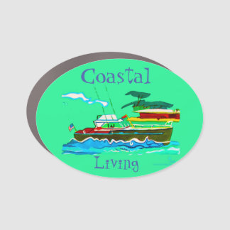 Coastal Living Car Magnet