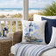 Coastal Living Lighthouse Blue on White 