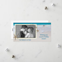 Coastal Living Ocean Family Holiday Photo Card