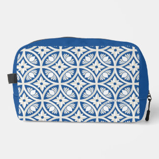 Coastal Lotus Tile Pattern - The White Lotus Dopp Kit