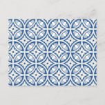 Coastal Lotus Tile Pattern - The White Lotus Postcard