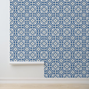Coastal Lotus Tile Pattern - The White Lotus Wallpaper