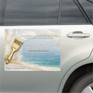Coastal Luxe Painting Company Car Magnet