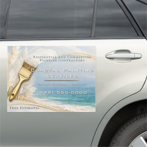 Coastal Luxe Painting Company Car Magnet