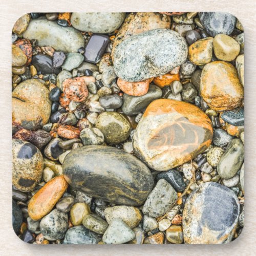 Coastal Maine Rocks  Pebbles Beverage Coaster