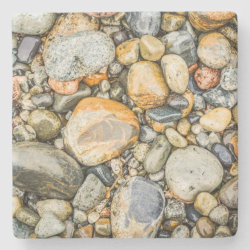 Coastal Maine Rocks  Pebbles Stone Coaster