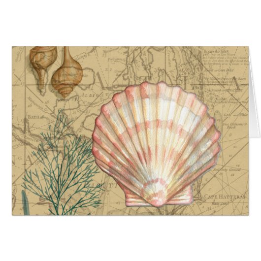 Coastal Map Collage Cards (Front Horizontal)