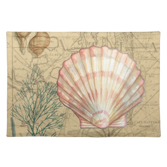 Coastal Map Collage Placemat (Front)