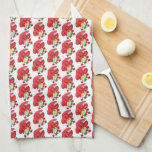 Coastal ME Maine Lobster Dinner Seafood Food Kitchen Towel<br><div class="desc">Design features an original illustration of a classic Maine steamed lobster dinner, served atop a red and white checkerboard picnic blanket, with a wedge of lemon and with plenty of melted butter! This lobster design is also available on other products. Lots of additional Maine and New England themed illustrations are...</div>