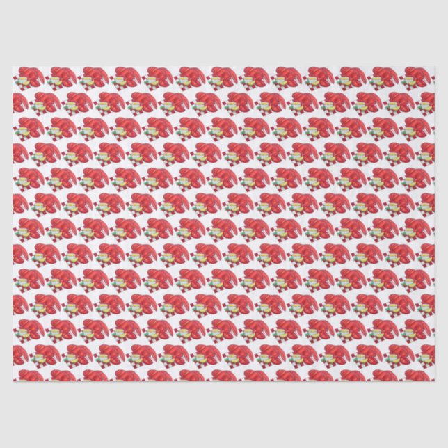 Coastal ME Maine Lobster Dinner Seafood Food Tissue Paper (Front)