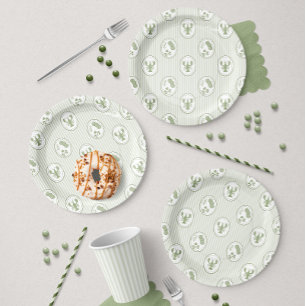 Coastal Mediterranean Lobster & Citrus Olive Grove Paper Plates