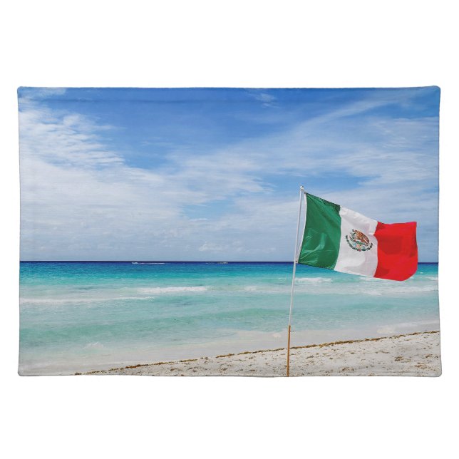 Coastal Mexico Decor Cloth Placemat (Front)