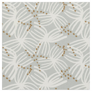 Coastal minimalist bohemian abstract - dusty blue fabric