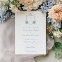 Coastal Monogram Crest Wedding
