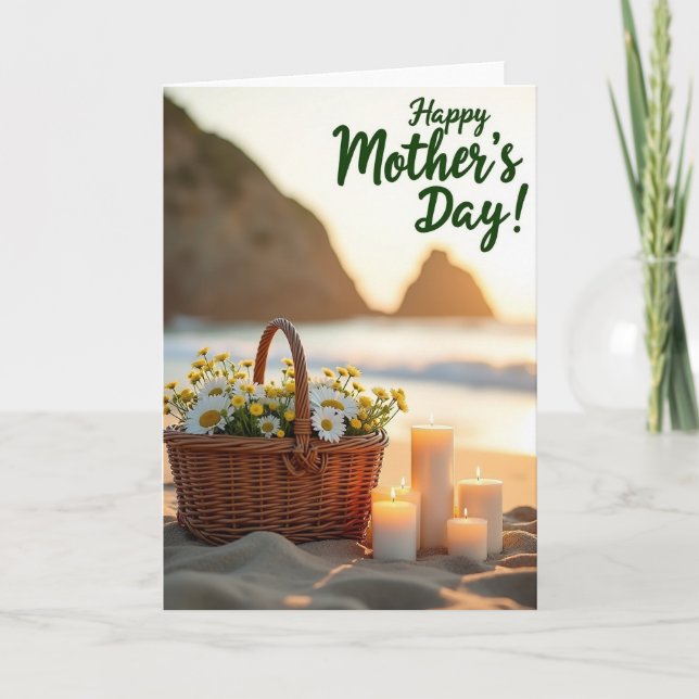 Coastal Mothers Day Basket Card (Front)