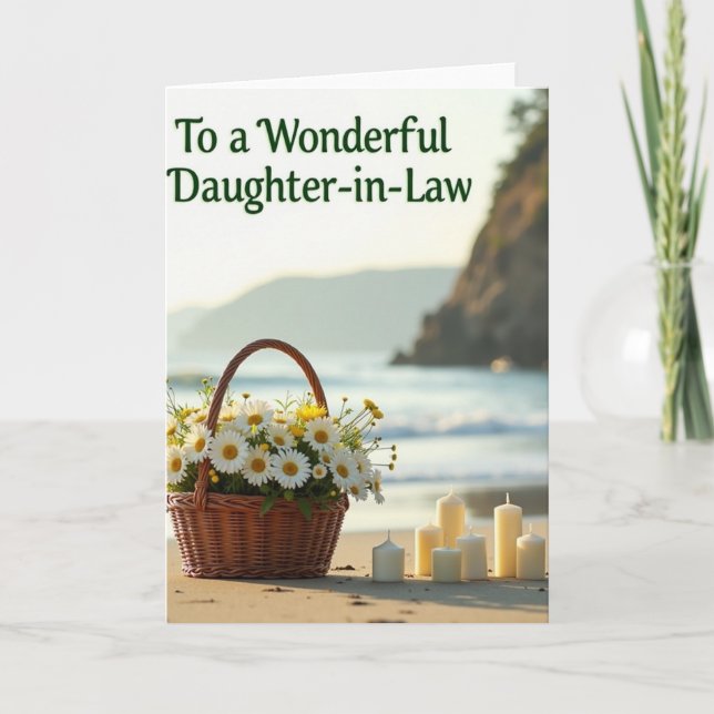 Coastal Mothers Day Daughter Card (Front)