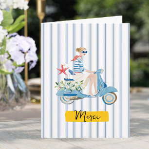 Coastal Motorscooter Thank You Card