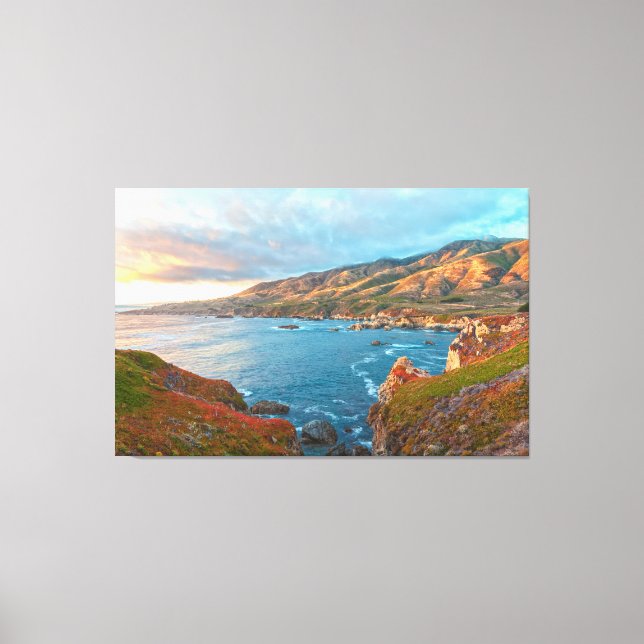 Coastal Mountain Landscape at  Canvas Print (Front)