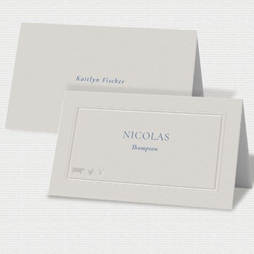 Coastal Nautical Boat Formal 2 Wedding Reception Place Card