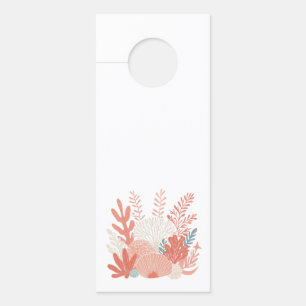 Coastal/nautical coral reef door hanger