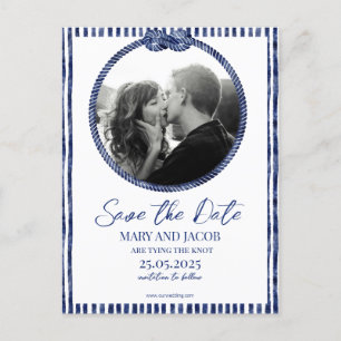 Coastal Nautical Save the Date Card