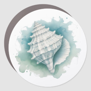 Coastal/Nautical seashell Car Magnet