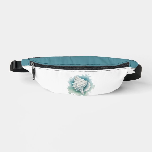 Coastal/Nautical seashell  Fanny Pack (Front)