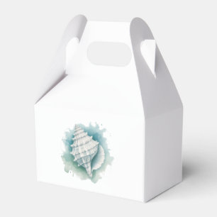 Coastal/Nautical seashell Favor Boxes