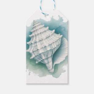 Coastal/Nautical seashell Gift Tags