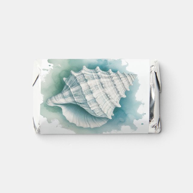 Coastal/Nautical seashell  Hershey's Miniatures (Front)