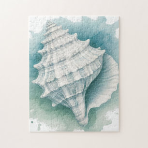 Coastal/Nautical seashell Jigsaw Puzzle